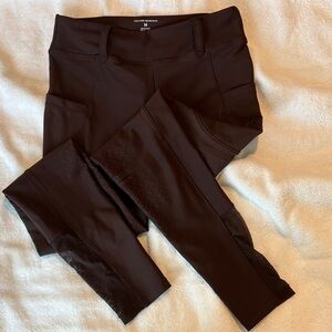 Free Ride Equestrian Brown full seat pull on riding tights